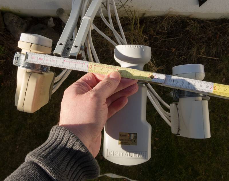 Messer der LNB-Abstände