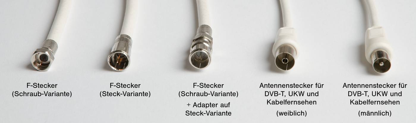 Steckertypen im Vergleich